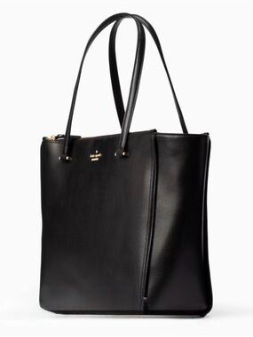 Kate Spade Patterson Drive Kona Should bag tote Black Caviar Leather Goldtone